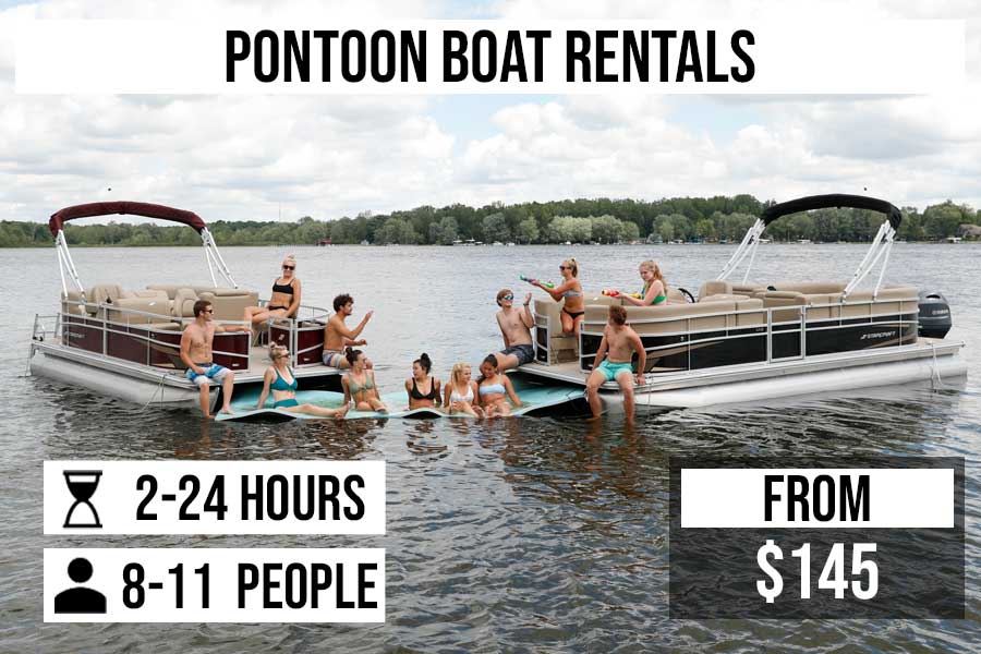 Pontoon Boat Rentals near Columbus, Cleveland and Akron Ohio