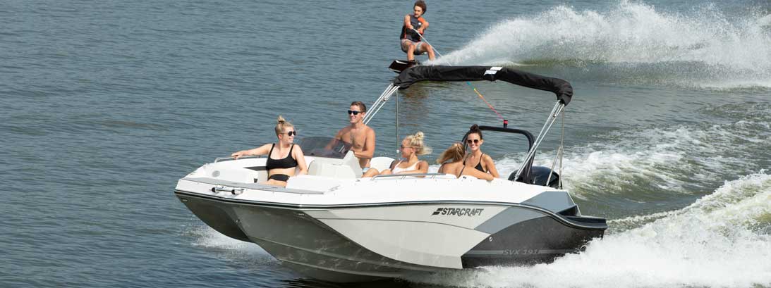 Deck Boats at Charles Mill Marina, Mansfield, Ohio 