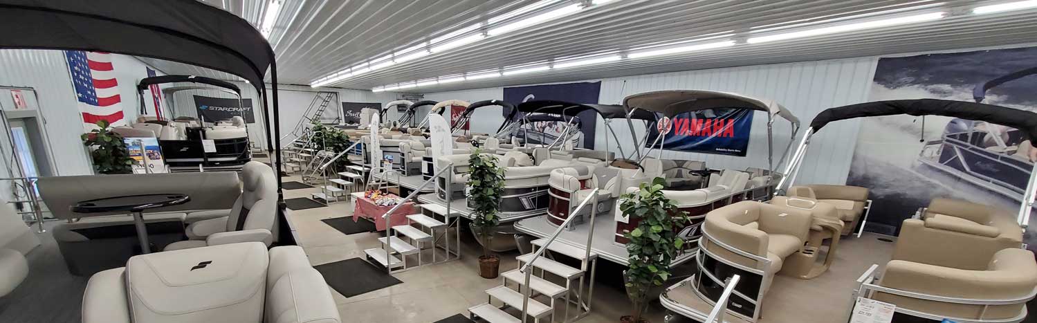 Pontoon Boats at Charles Mill Marina, Mansfield Ohio