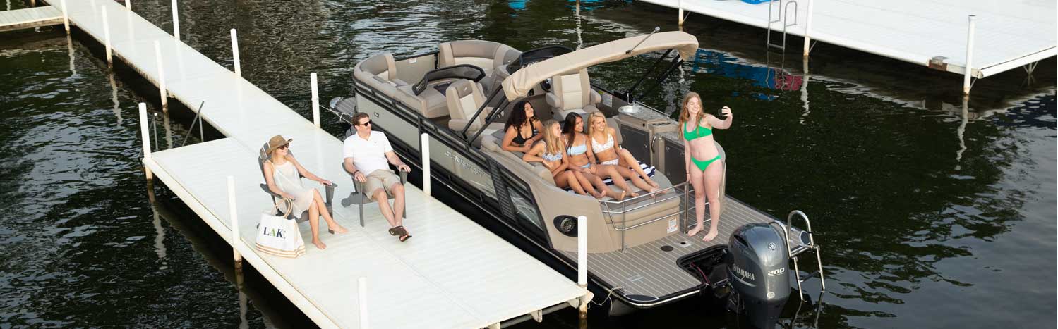 Pontoon Boats at Charles Mill Marina