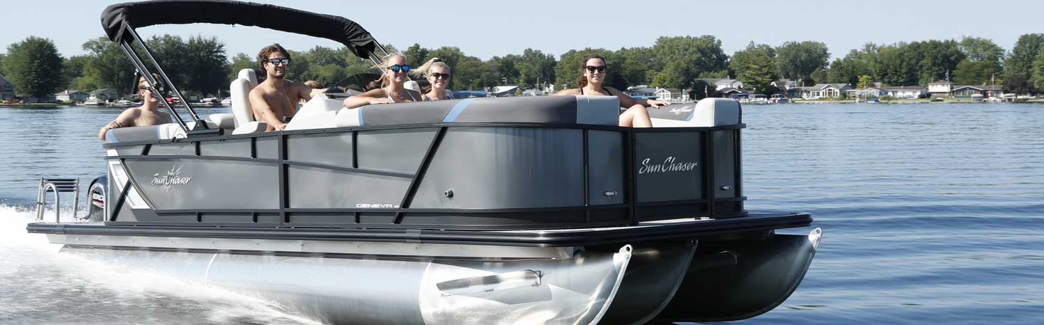 Pontoon Boats at Charles Mill Marina, Mansfield Ohio